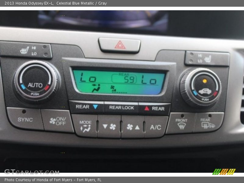 Celestial Blue Metallic / Gray 2013 Honda Odyssey EX-L