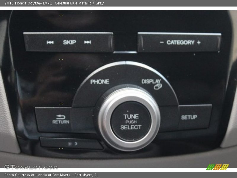 Celestial Blue Metallic / Gray 2013 Honda Odyssey EX-L