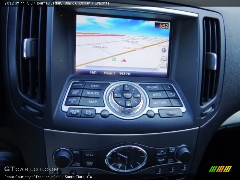 Black Obsidian / Graphite 2012 Infiniti G 37 Journey Sedan