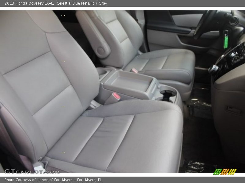 Celestial Blue Metallic / Gray 2013 Honda Odyssey EX-L
