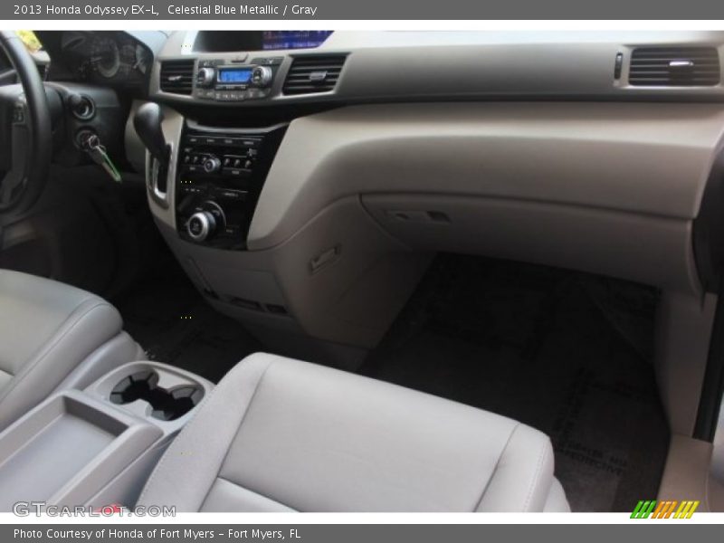 Celestial Blue Metallic / Gray 2013 Honda Odyssey EX-L