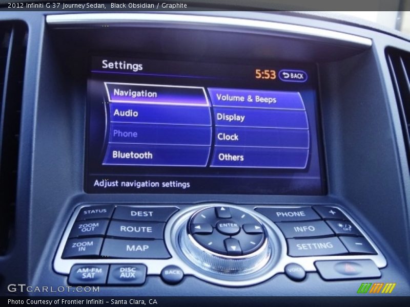 Black Obsidian / Graphite 2012 Infiniti G 37 Journey Sedan