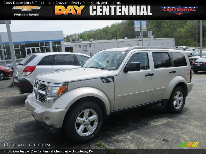 Light Graystone Pearl / Dark Khaki/Medium Khaki 2009 Dodge Nitro SLT 4x4