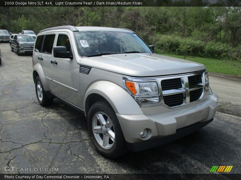 Light Graystone Pearl / Dark Khaki/Medium Khaki 2009 Dodge Nitro SLT 4x4