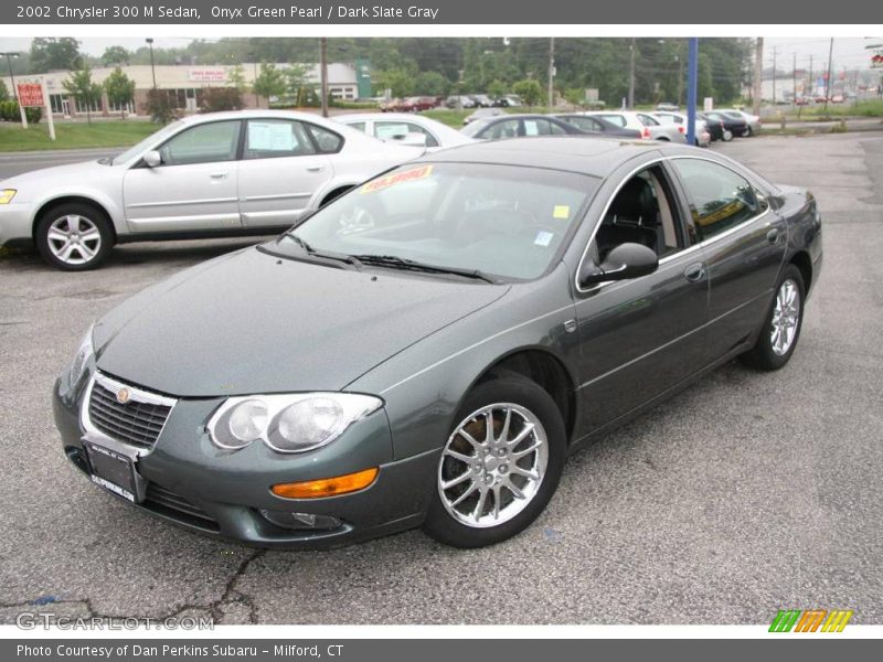 Onyx Green Pearl / Dark Slate Gray 2002 Chrysler 300 M Sedan