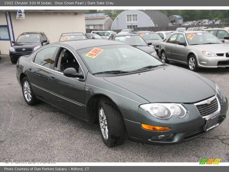 Onyx Green Pearl / Dark Slate Gray 2002 Chrysler 300 M Sedan