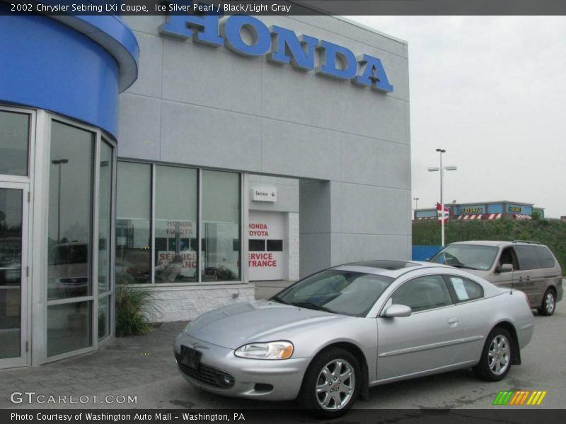 Ice Silver Pearl / Black/Light Gray 2002 Chrysler Sebring LXi Coupe