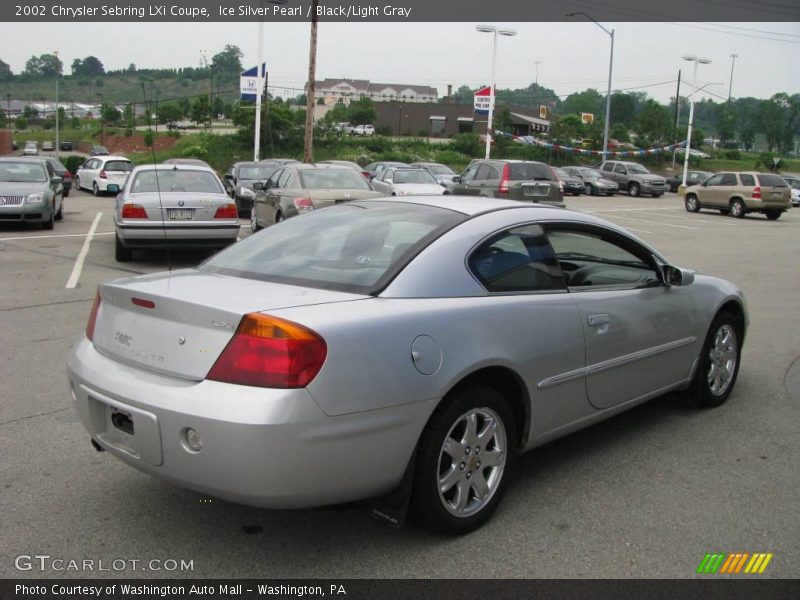 Ice Silver Pearl / Black/Light Gray 2002 Chrysler Sebring LXi Coupe