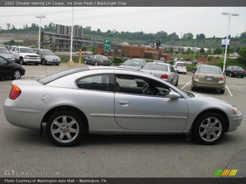 Ice Silver Pearl / Black/Light Gray 2002 Chrysler Sebring LXi Coupe