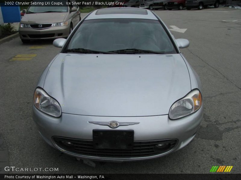 Ice Silver Pearl / Black/Light Gray 2002 Chrysler Sebring LXi Coupe