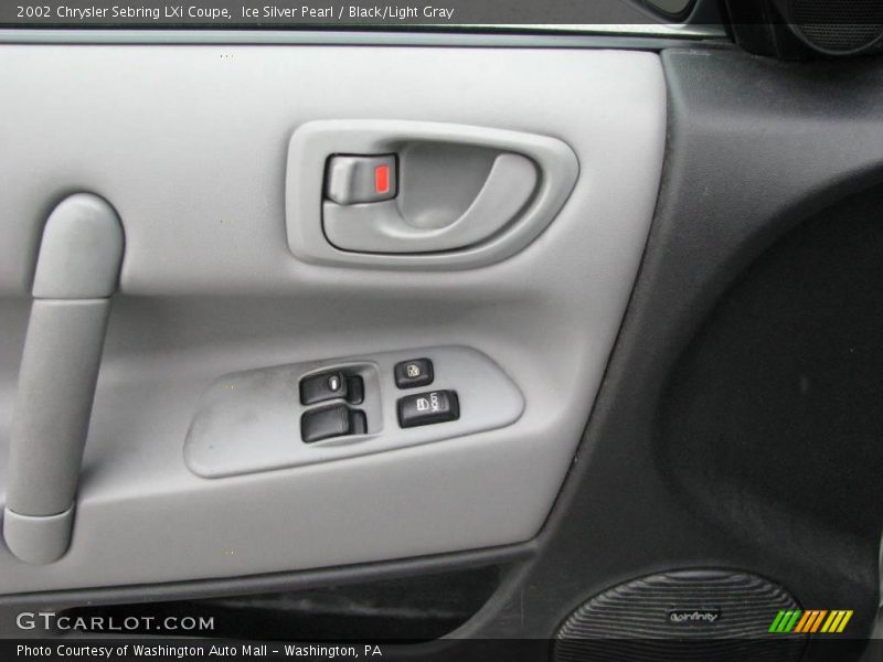 Ice Silver Pearl / Black/Light Gray 2002 Chrysler Sebring LXi Coupe