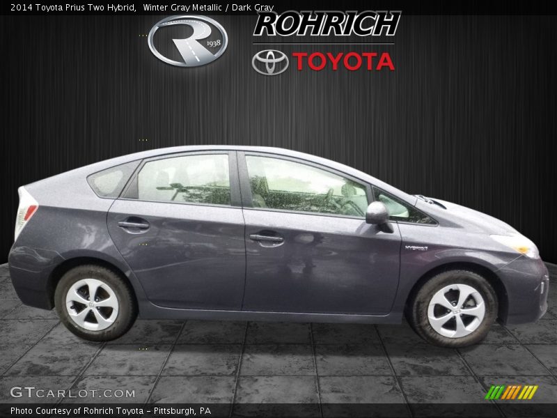 Winter Gray Metallic / Dark Gray 2014 Toyota Prius Two Hybrid