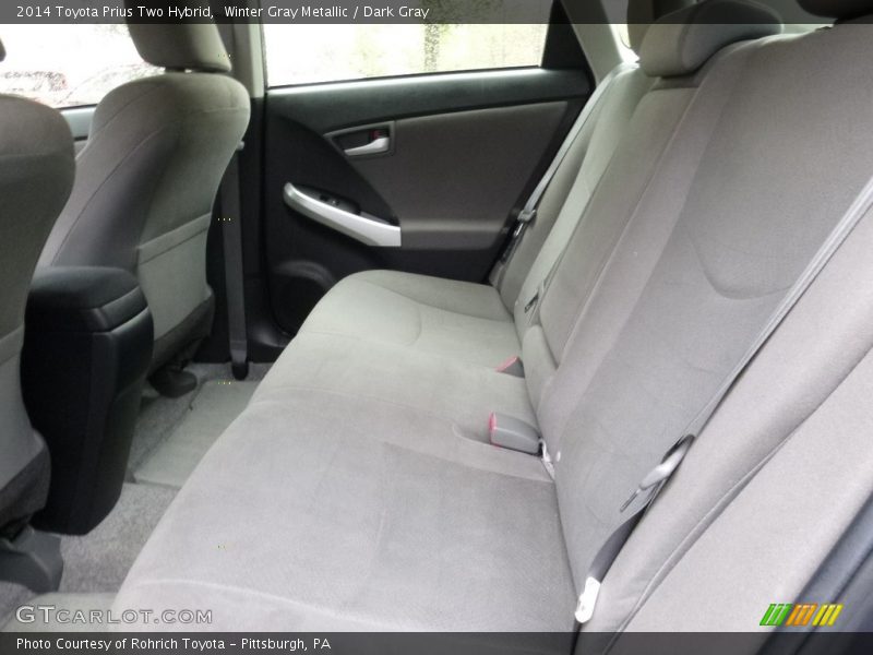 Winter Gray Metallic / Dark Gray 2014 Toyota Prius Two Hybrid