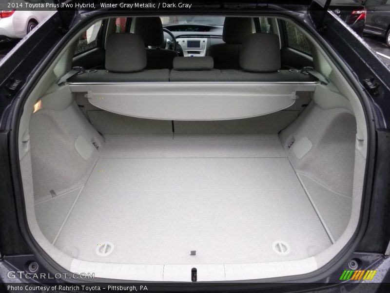 Winter Gray Metallic / Dark Gray 2014 Toyota Prius Two Hybrid