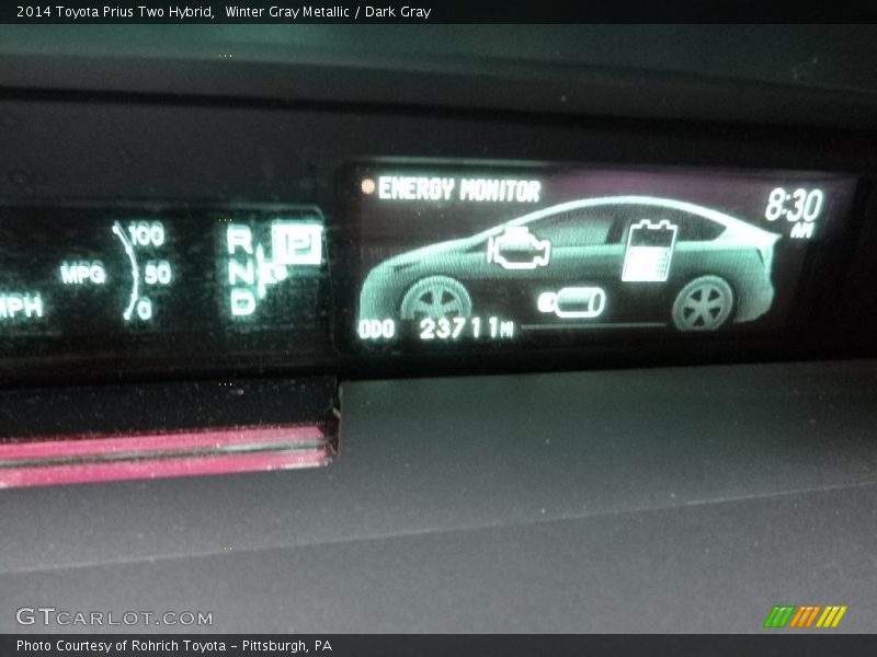 Winter Gray Metallic / Dark Gray 2014 Toyota Prius Two Hybrid