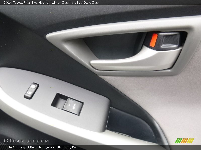 Winter Gray Metallic / Dark Gray 2014 Toyota Prius Two Hybrid