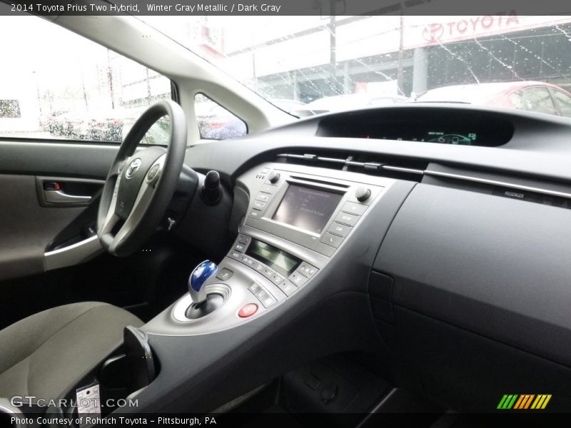 Winter Gray Metallic / Dark Gray 2014 Toyota Prius Two Hybrid