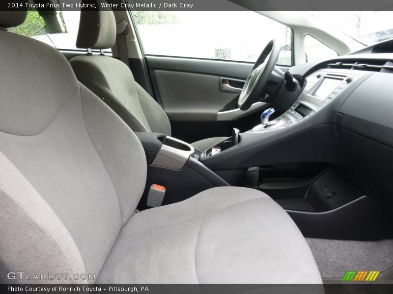 Winter Gray Metallic / Dark Gray 2014 Toyota Prius Two Hybrid