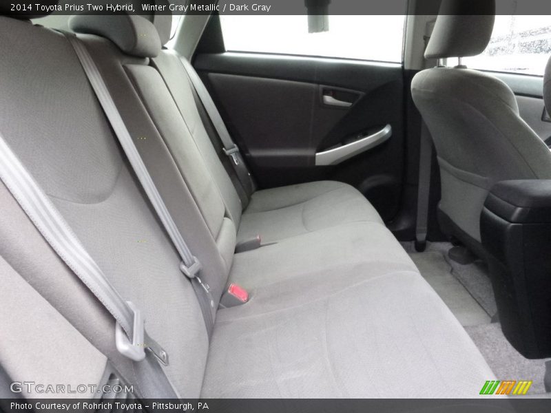 Winter Gray Metallic / Dark Gray 2014 Toyota Prius Two Hybrid
