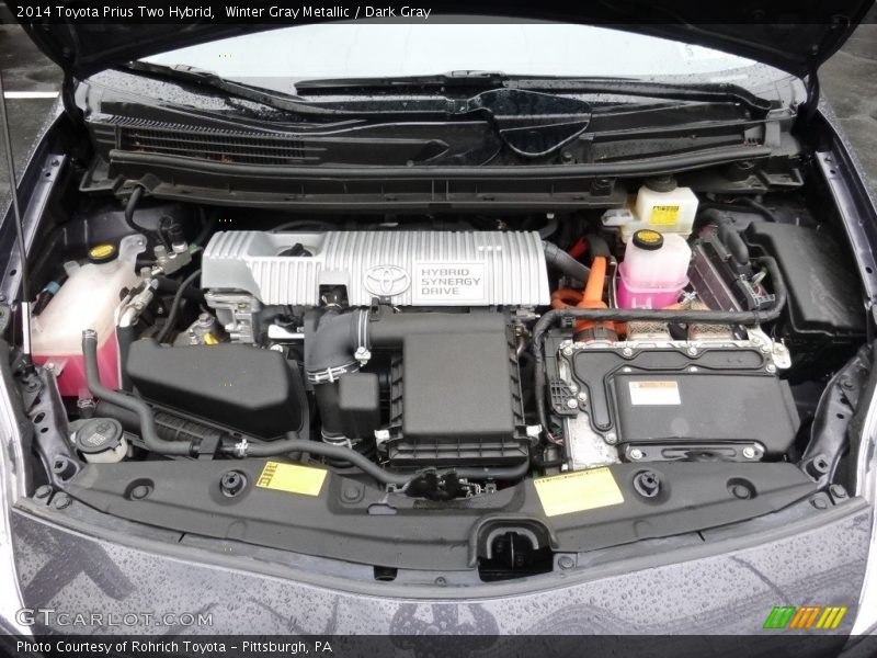 Winter Gray Metallic / Dark Gray 2014 Toyota Prius Two Hybrid