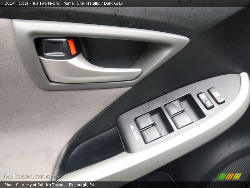 Winter Gray Metallic / Dark Gray 2014 Toyota Prius Two Hybrid