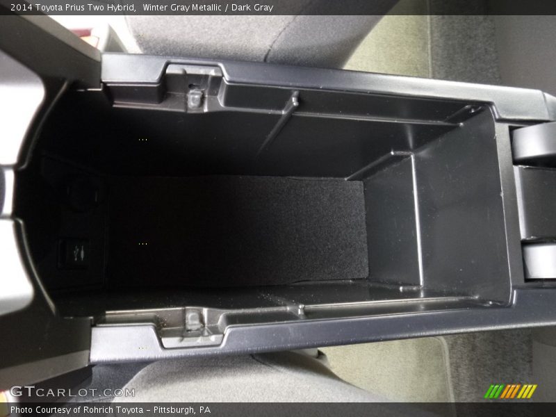 Winter Gray Metallic / Dark Gray 2014 Toyota Prius Two Hybrid