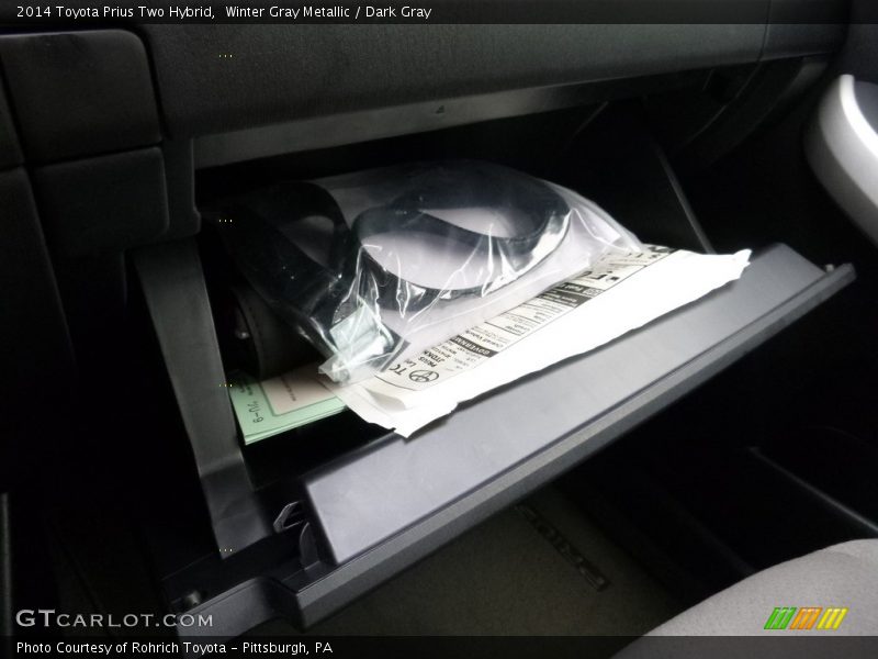 Winter Gray Metallic / Dark Gray 2014 Toyota Prius Two Hybrid