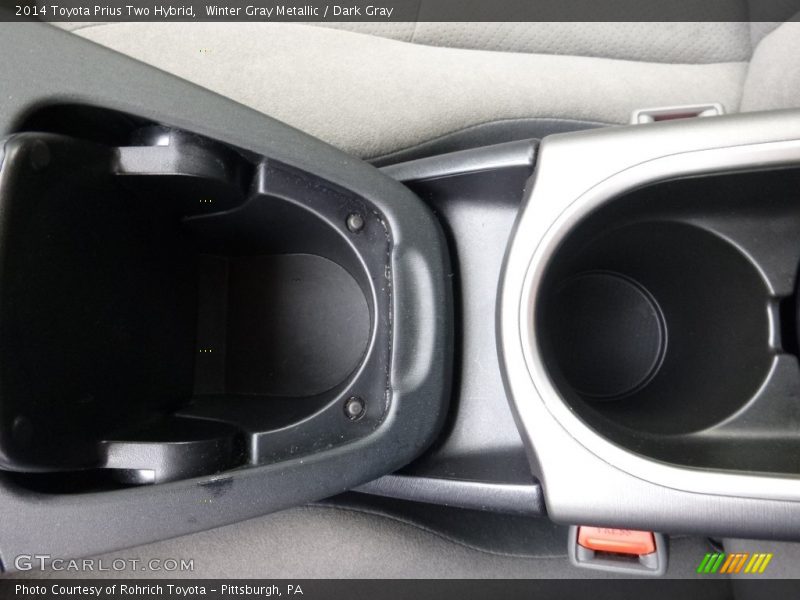 Winter Gray Metallic / Dark Gray 2014 Toyota Prius Two Hybrid