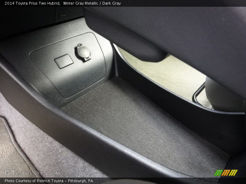 Winter Gray Metallic / Dark Gray 2014 Toyota Prius Two Hybrid