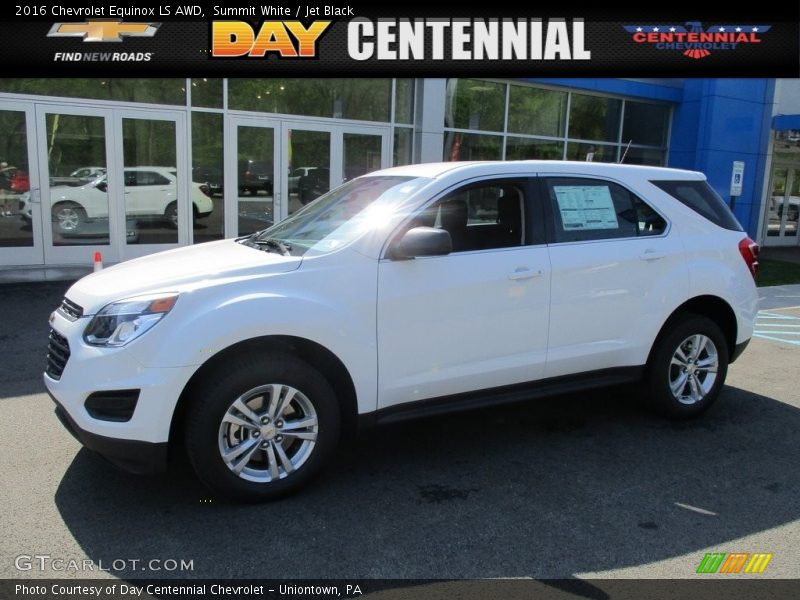 Summit White / Jet Black 2016 Chevrolet Equinox LS AWD