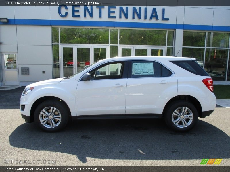 Summit White / Jet Black 2016 Chevrolet Equinox LS AWD