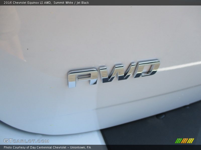 Summit White / Jet Black 2016 Chevrolet Equinox LS AWD