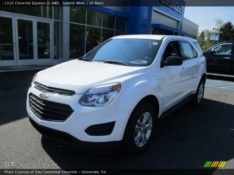 Summit White / Jet Black 2016 Chevrolet Equinox LS AWD