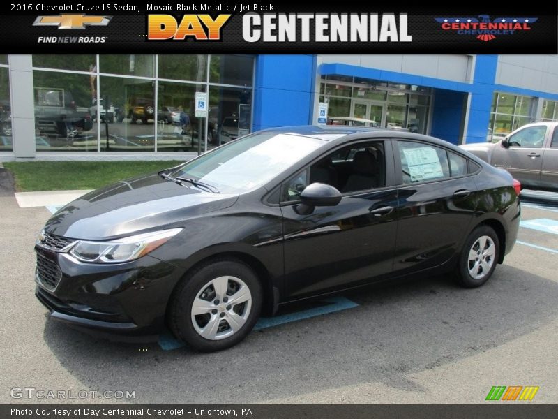 Mosaic Black Metallic / Jet Black 2016 Chevrolet Cruze LS Sedan