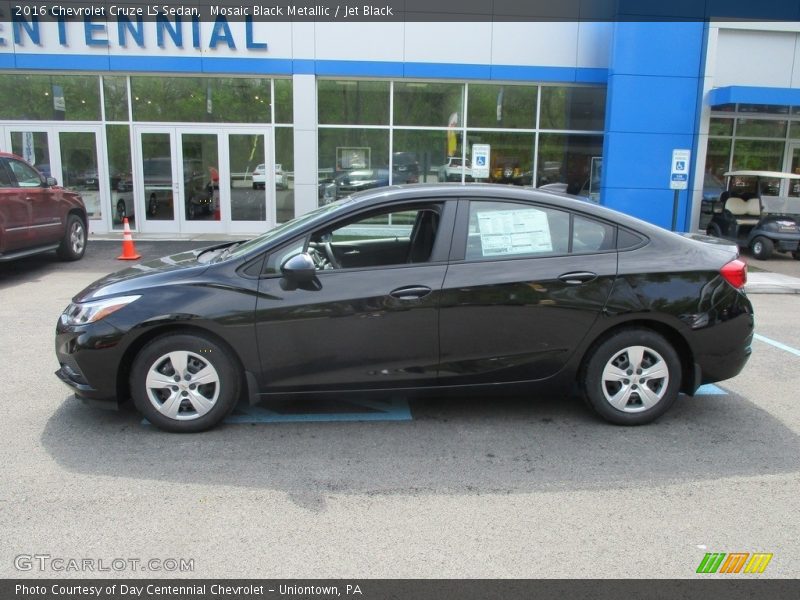 Mosaic Black Metallic / Jet Black 2016 Chevrolet Cruze LS Sedan