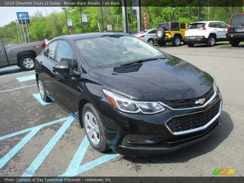 Mosaic Black Metallic / Jet Black 2016 Chevrolet Cruze LS Sedan