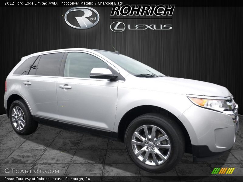 Ingot Silver Metallic / Charcoal Black 2012 Ford Edge Limited AWD