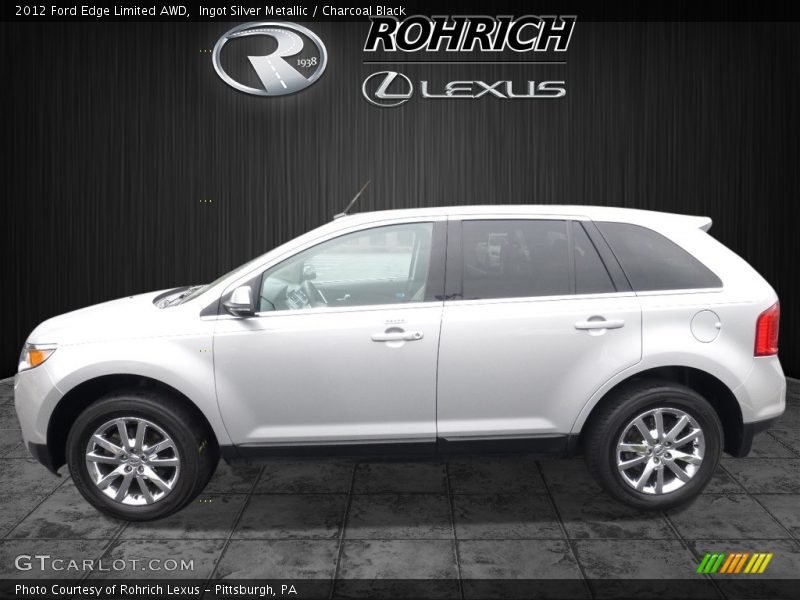 Ingot Silver Metallic / Charcoal Black 2012 Ford Edge Limited AWD