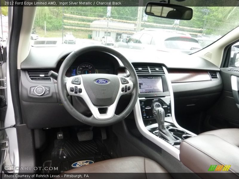 Ingot Silver Metallic / Charcoal Black 2012 Ford Edge Limited AWD