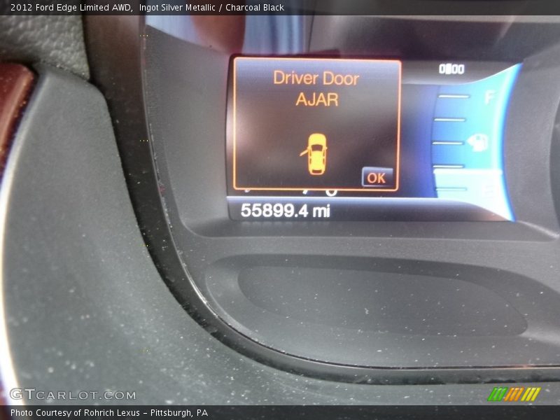 Ingot Silver Metallic / Charcoal Black 2012 Ford Edge Limited AWD