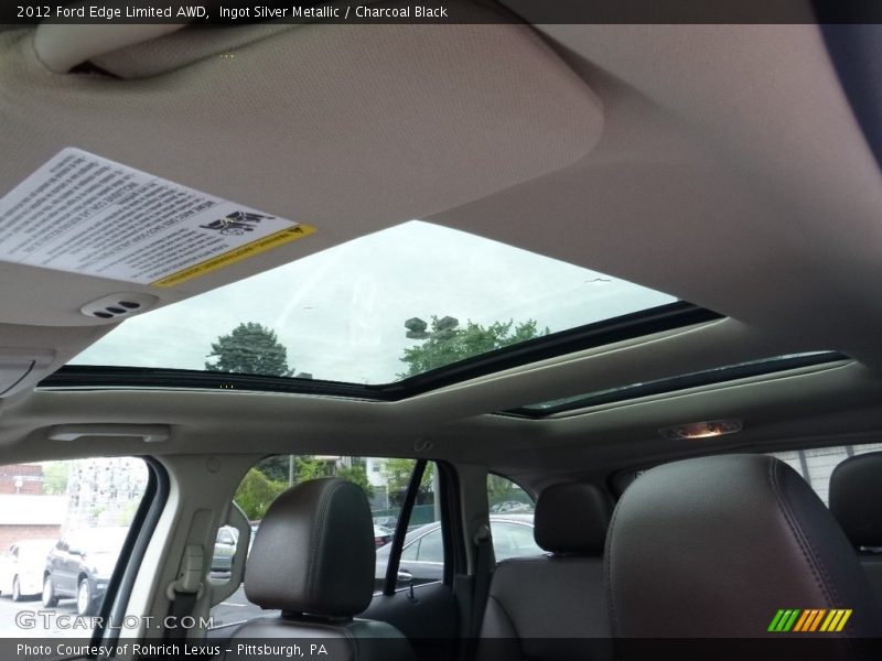 Ingot Silver Metallic / Charcoal Black 2012 Ford Edge Limited AWD
