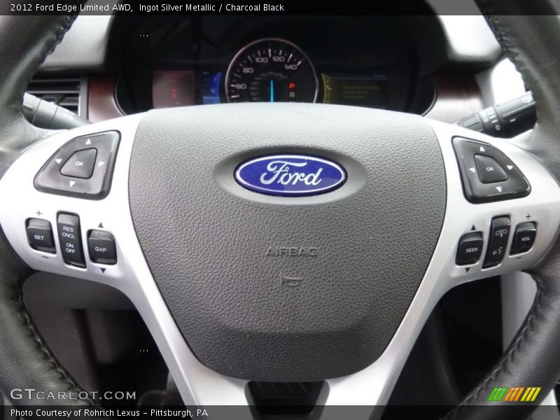 Ingot Silver Metallic / Charcoal Black 2012 Ford Edge Limited AWD