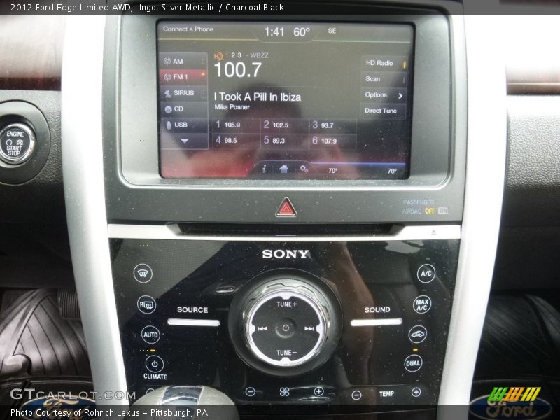 Ingot Silver Metallic / Charcoal Black 2012 Ford Edge Limited AWD
