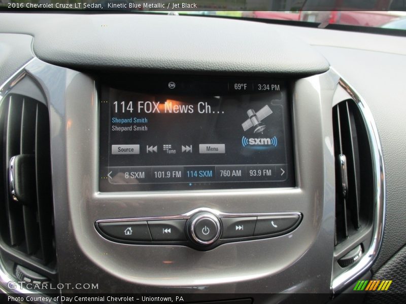 Kinetic Blue Metallic / Jet Black 2016 Chevrolet Cruze LT Sedan