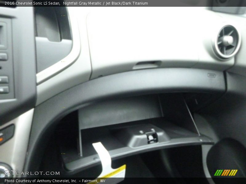 Nightfall Gray Metallic / Jet Black/Dark Titanium 2016 Chevrolet Sonic LS Sedan