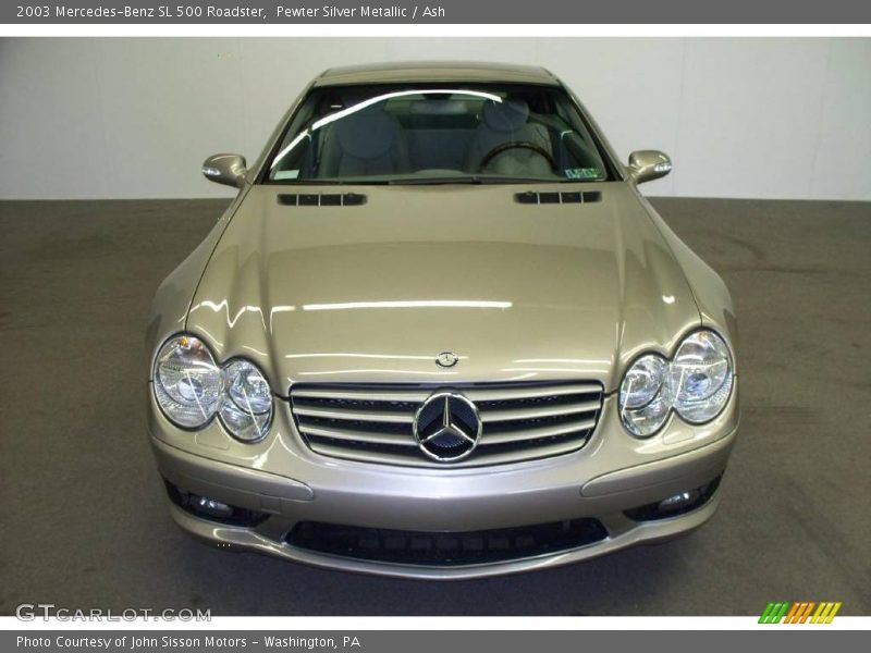 Pewter Silver Metallic / Ash 2003 Mercedes-Benz SL 500 Roadster