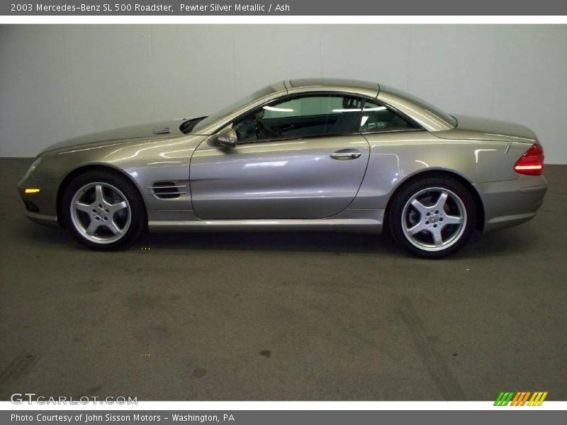 Pewter Silver Metallic / Ash 2003 Mercedes-Benz SL 500 Roadster