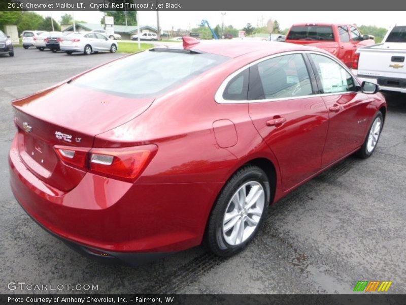 Crystal Red Tintcoat / Jet Black 2016 Chevrolet Malibu LT
