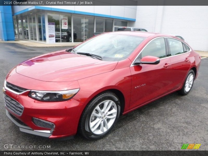 Crystal Red Tintcoat / Jet Black 2016 Chevrolet Malibu LT
