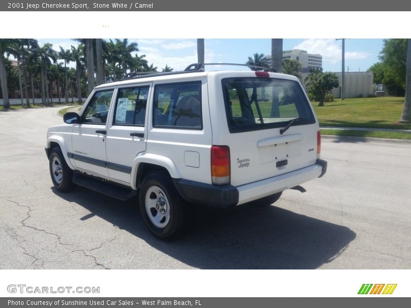 Stone White / Camel 2001 Jeep Cherokee Sport